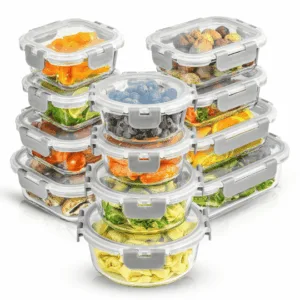 Home 24 piece superior glass food storage set