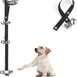 upgraded puppy bells dog doorbells for door knob