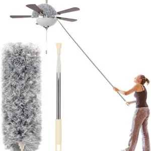 Home microfiber duster with extension pole(stainless steel) 30 to 100