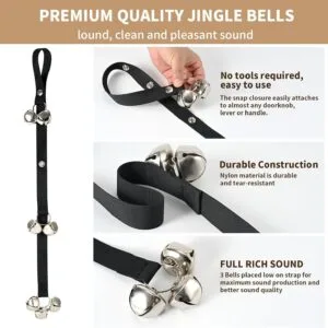 Home upgraded puppy bells dog doorbells for door knob